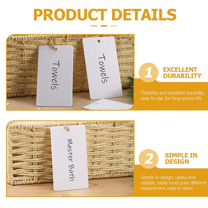 HOOWIFFY 16pcs Acrylic Hanging Basket Storage Markers Labels for Easy Identification and Organization V1189-WXFWAL-20260326-02398