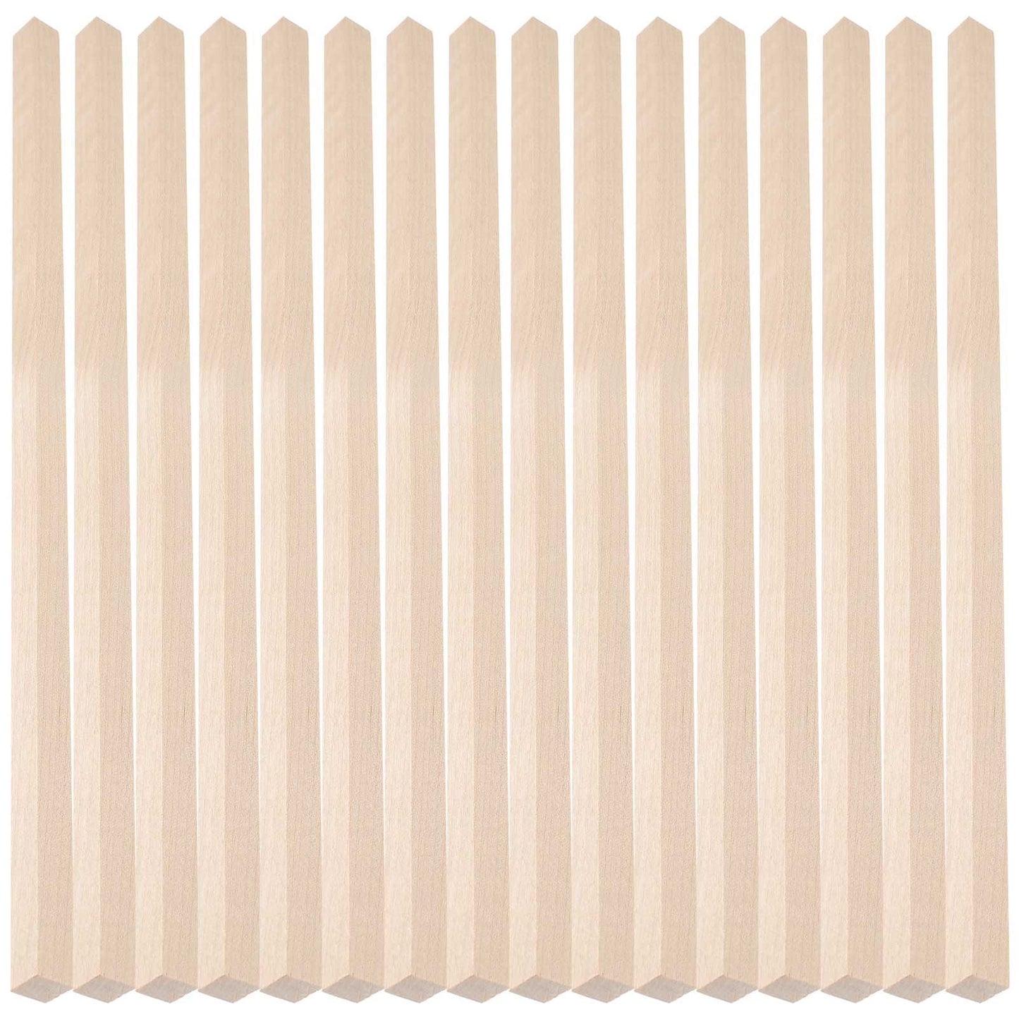 HOOWIFFY 20Pcs Beige Wooden Dowel 1.6X0.4X0.4In Square Dowels For V1189-WXFWAL-20260326-02409