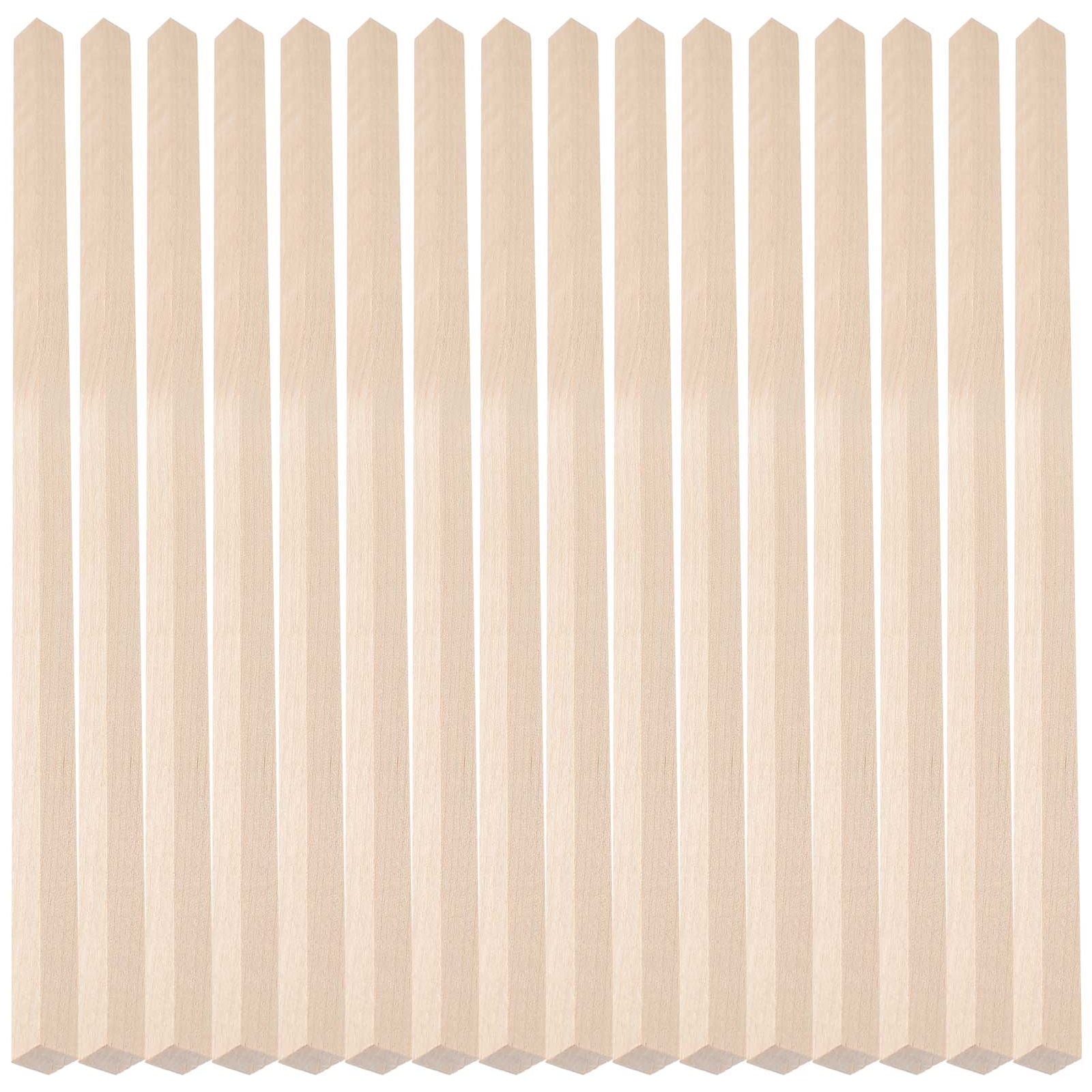 HOOWIFFY 20Pcs Beige Wooden Dowel 1.6X0.4X0.4In Square Dowels For V1189-WXFWAL-20260326-02409