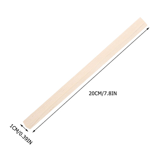 HOOWIFFY 20Pcs Beige Wooden Dowel 1.6X0.4X0.4In Square Dowels For V1189-WXFWAL-20260326-02409