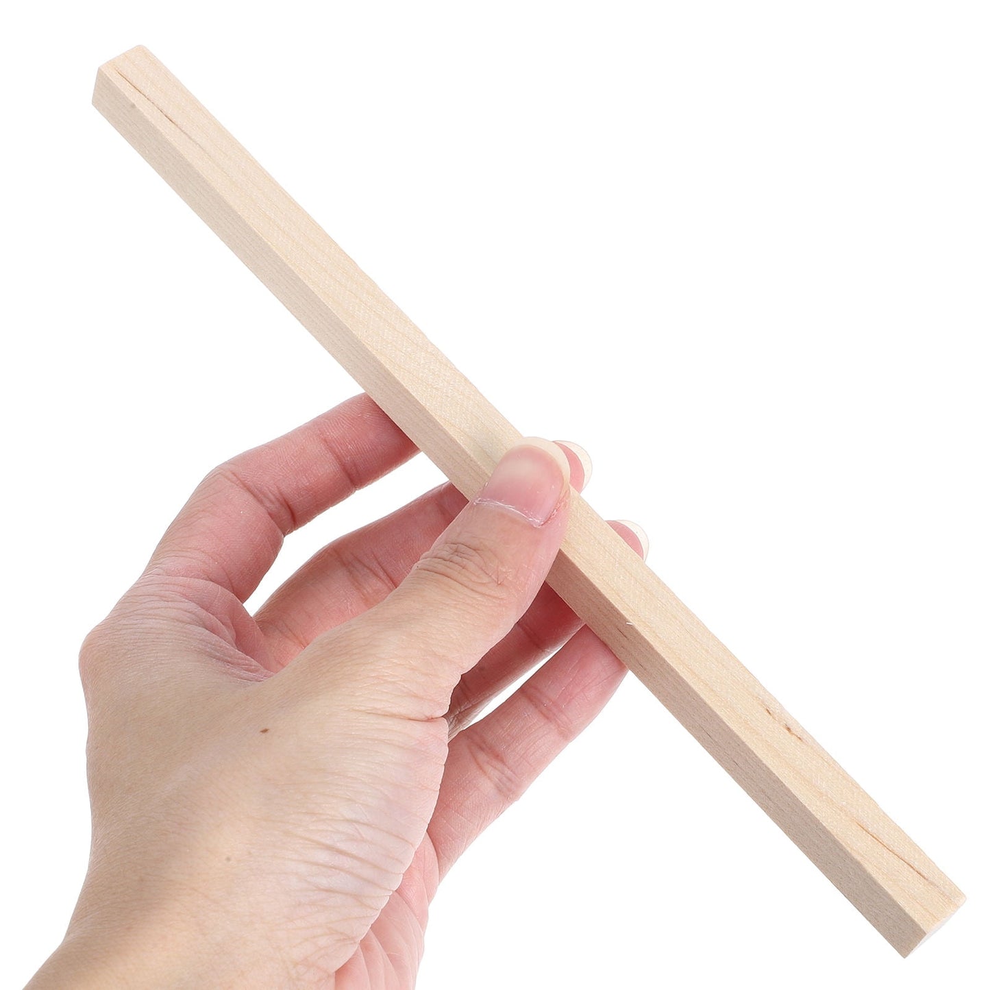 HOOWIFFY 20Pcs Beige Wooden Dowel 1.6X0.4X0.4In Square Dowels For V1189-WXFWAL-20260326-02409