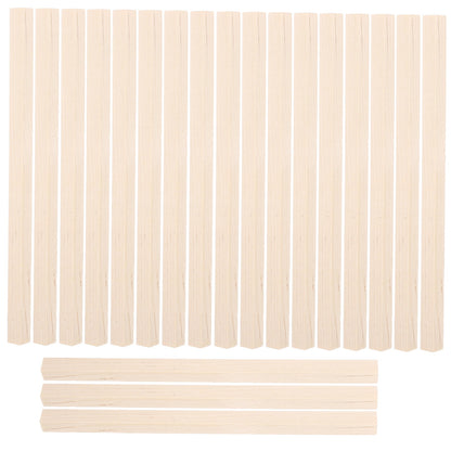 HOOWIFFY 20Pcs Beige Wooden Dowel 1.6X0.4X0.4In Square Dowels For V1189-WXFWAL-20260326-02409
