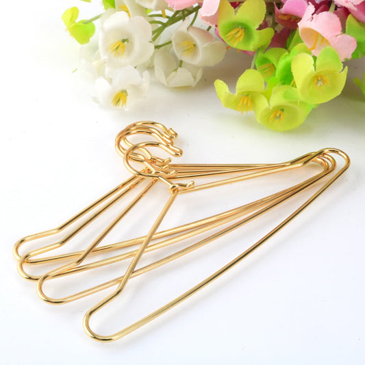 HOOWIFFY Small Hanger Shape 10 Pcs Metal Clothes Hangers Carbon Steel for Childrens Doll Clothes DIY Toy Use V1189-WXFWAL-20260326-02412