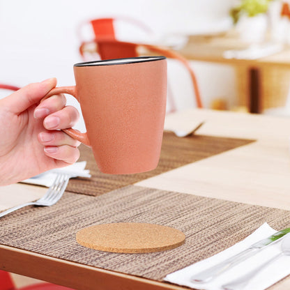 HOOWIFFY Cork Coasters Bulk Cork Coasters For Drinks 100Pcs V1189-WXFWAL-20260326-02413