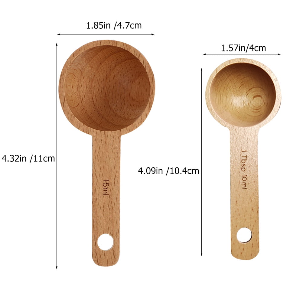 HOOWIFFY 2-Pack Coffee Ground Scoop Multi-Function Measuring Spoon for Kitchen and Coffee Brewing V1189-WXFWAL-20260326-02414