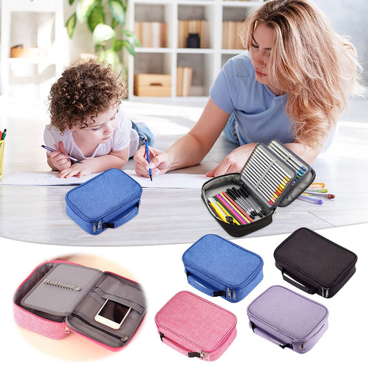 Chmadoxn Pencil Case, 72-Slot Art Supply Organizer - Hanging Pencil Case with Ventilated Design, Storage for V1189-WXFWAL-20260326-02424