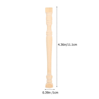 HOOWIFFY Set of 8 Realistic Khaki Wood Pillars for Dollhouse Decoration and Craft Projects V1189-WXFWAL-20260326-02428