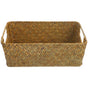 HOOWIFFY Handwoven Light Brown Straw Basket for Home Storage, Organization and Decorative Use V1189-WXFWAL-20260326-02436