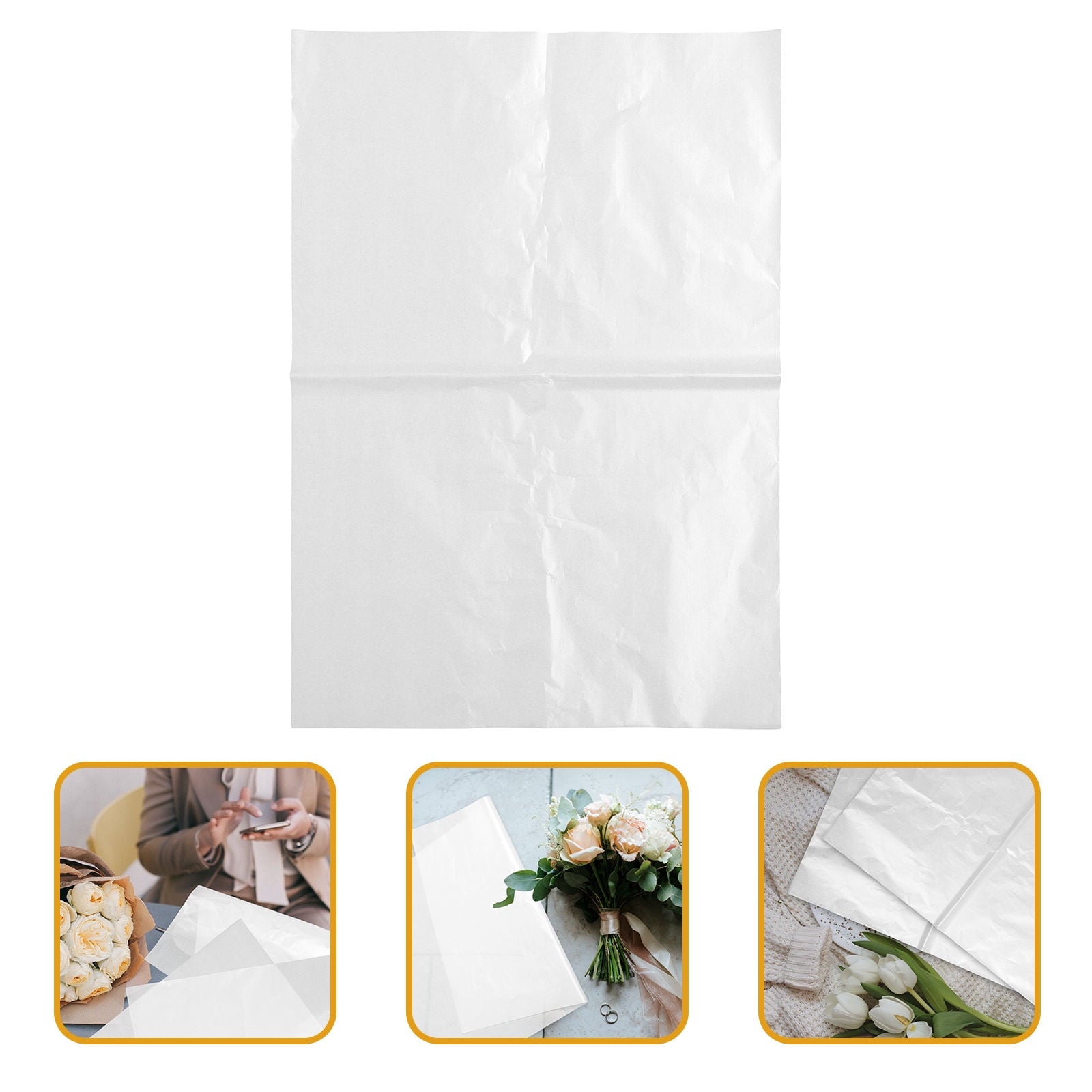 HOOWIFFY Creative White Wrapping Tissue Paper 20 Sheets Wrap for Presents and Crafts V1189-WXFWAL-20260326-02438