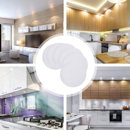 HOOWIFFY 6-Pack White Plastic Ceiling Light Covers Anti-Dazzle Simple Elegant Design for Home and Office V1189-WXFWAL-20260326-02442