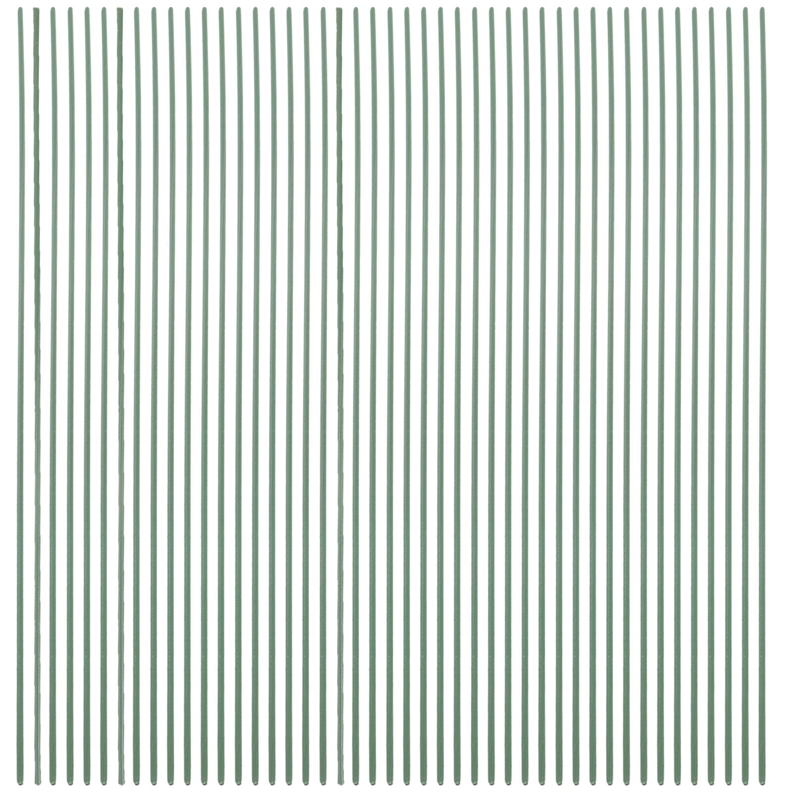 HOOWIFFY 100pcs Green Floral Wire Stems for Artificial Flowers Flexible and Bendable for Arrangements V1189-WXFWAL-20260326-02443