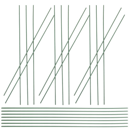 HOOWIFFY 100pcs Green Floral Wire Stems for Artificial Flowers Flexible and Bendable for Arrangements V1189-WXFWAL-20260326-02443