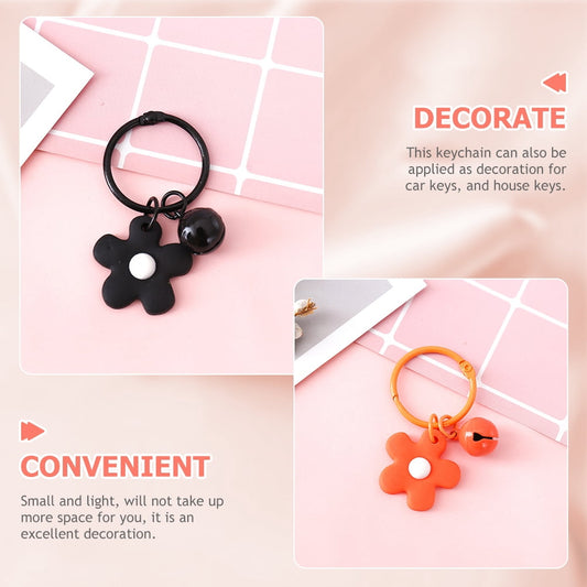 SKISUNO 10-Piece Handbag Charm Keychains with Flower and Bell Accessories for Women and Friends Set V1189-WXFWAL-20260326-02444