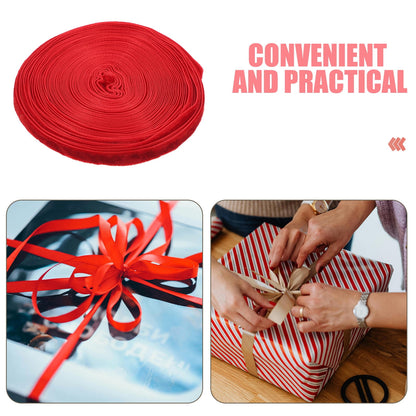 HOOWIFFY Red Thin Craft Ribbon 1 Roll for Bows, Wrapping, Decorations, Special Occasions and Crafts V1189-WXFWAL-20260326-02445