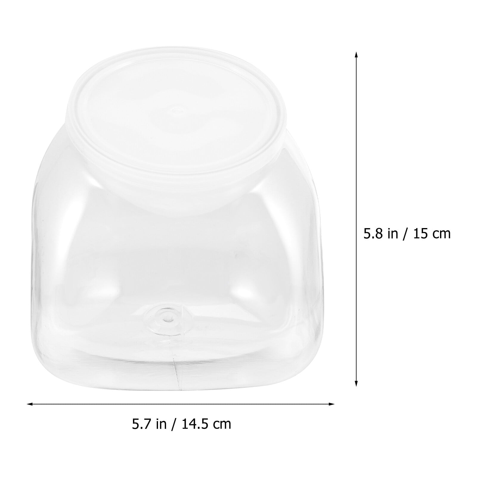 HOOWIFFY Wide Plastic Jars Airtight Kitchen Decor Home Decor 1Pack Modern Design Cookie Jar V1189-WXFWAL-20260326-02446