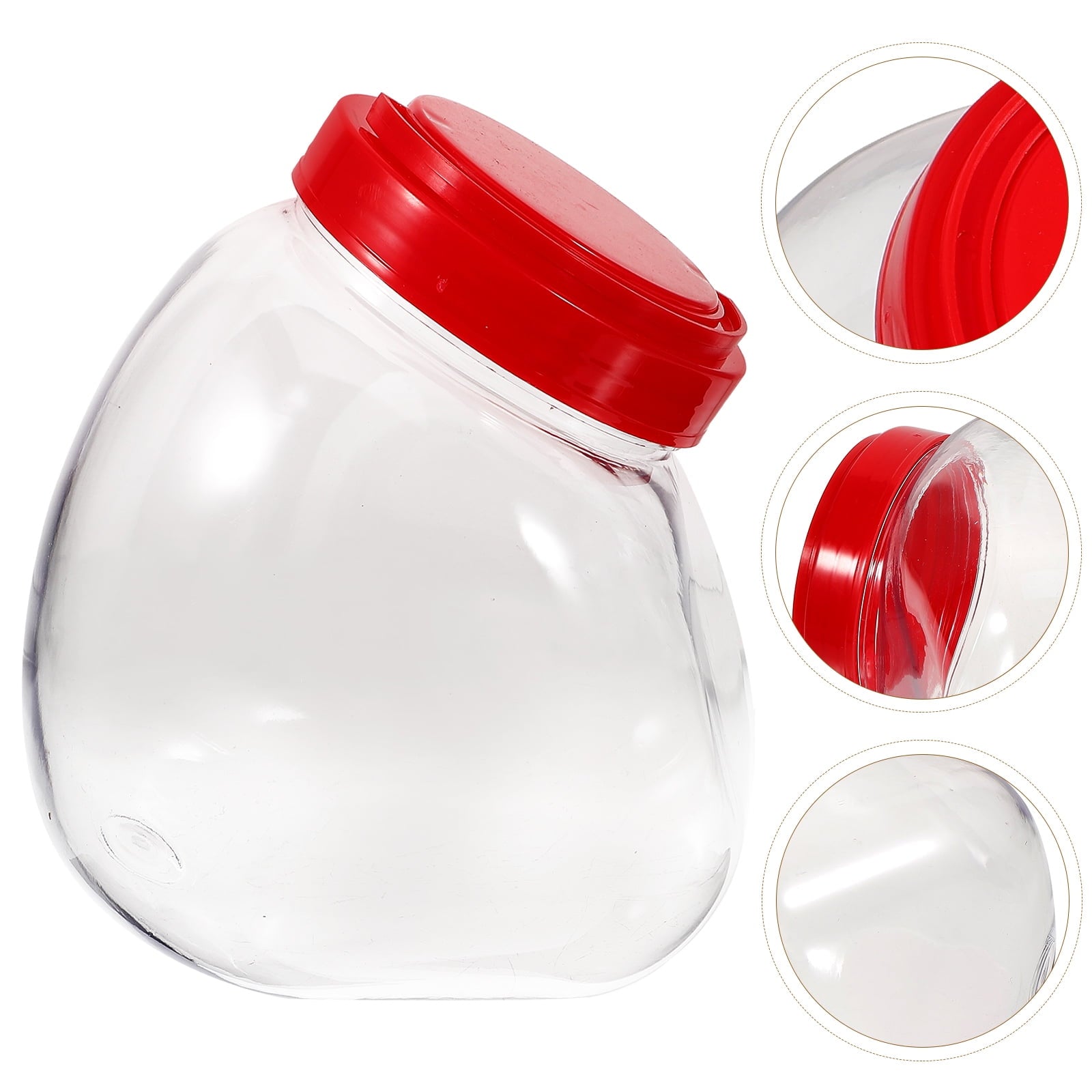HOOWIFFY Wide Plastic Jars Airtight Kitchen Decor Home Decor 1Pack Modern Design Cookie Jar V1189-WXFWAL-20260326-02446