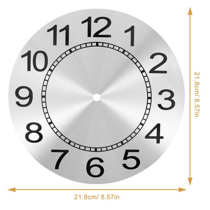 HOOWIFFY Aluminum Clock Face Replacement Dial for Wall Clocks, 1 Set and Easy to Install V1189-WXFWAL-20260326-02447
