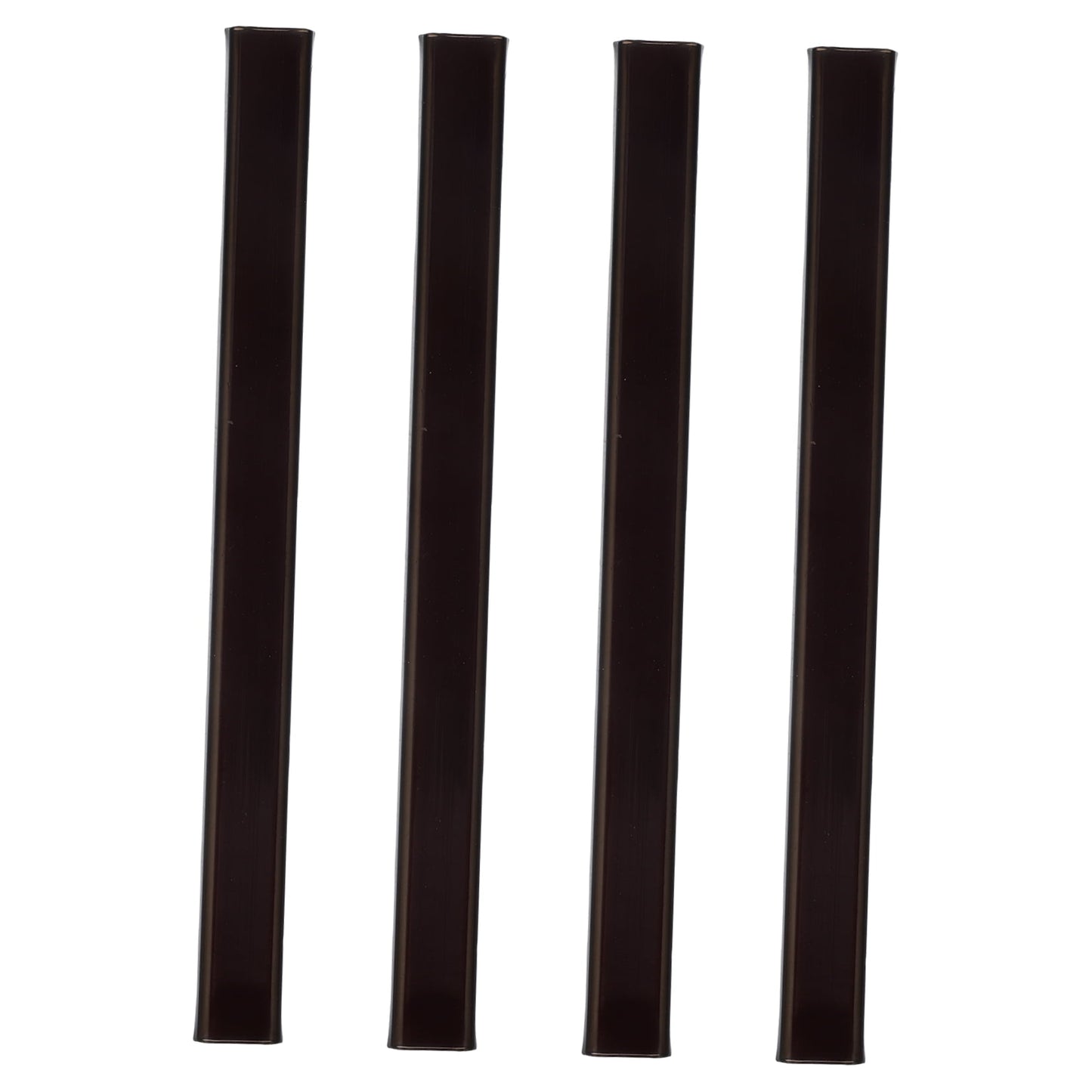 HOOWIFFY 4-Pack Outdoor Electrical Wire Cord Covers Black Plastic Protective 4.3 x 0.4 x 0.2 Inches V1189-WXFWAL-20260326-02452