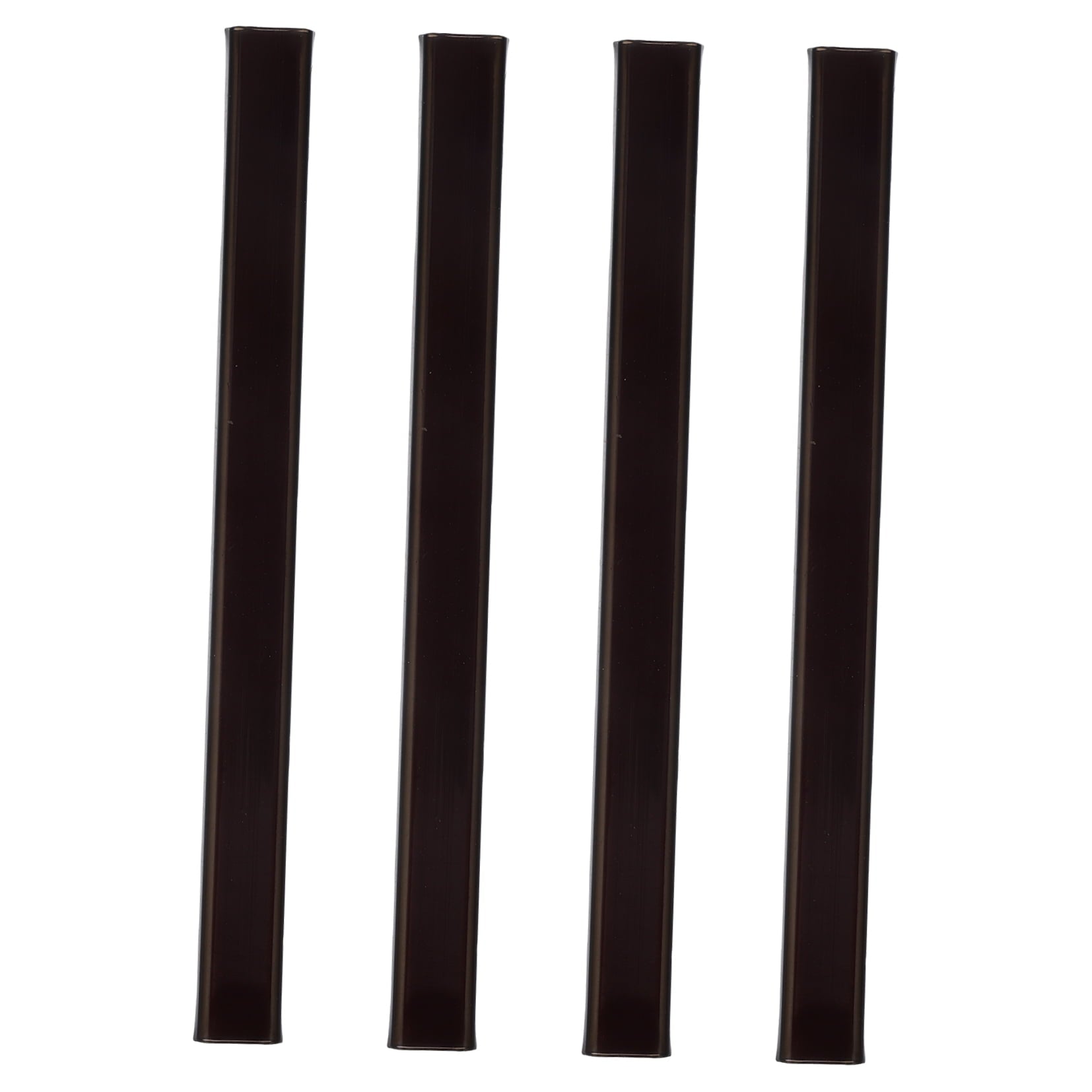 HOOWIFFY 4-Pack Outdoor Electrical Wire Cord Covers Black Plastic Protective 4.3 x 0.4 x 0.2 Inches V1189-WXFWAL-20260326-02452