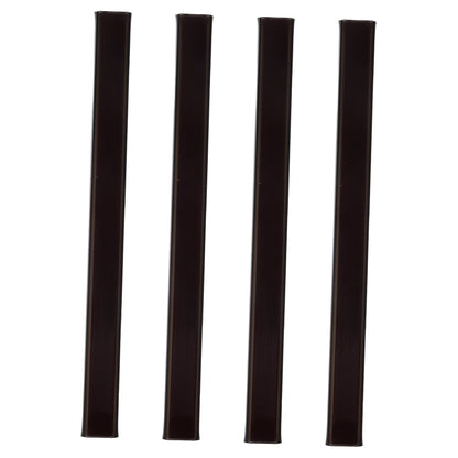 HOOWIFFY 4-Pack Outdoor Electrical Wire Cord Covers Black Plastic Protective 4.3 x 0.4 x 0.2 Inches V1189-WXFWAL-20260326-02452