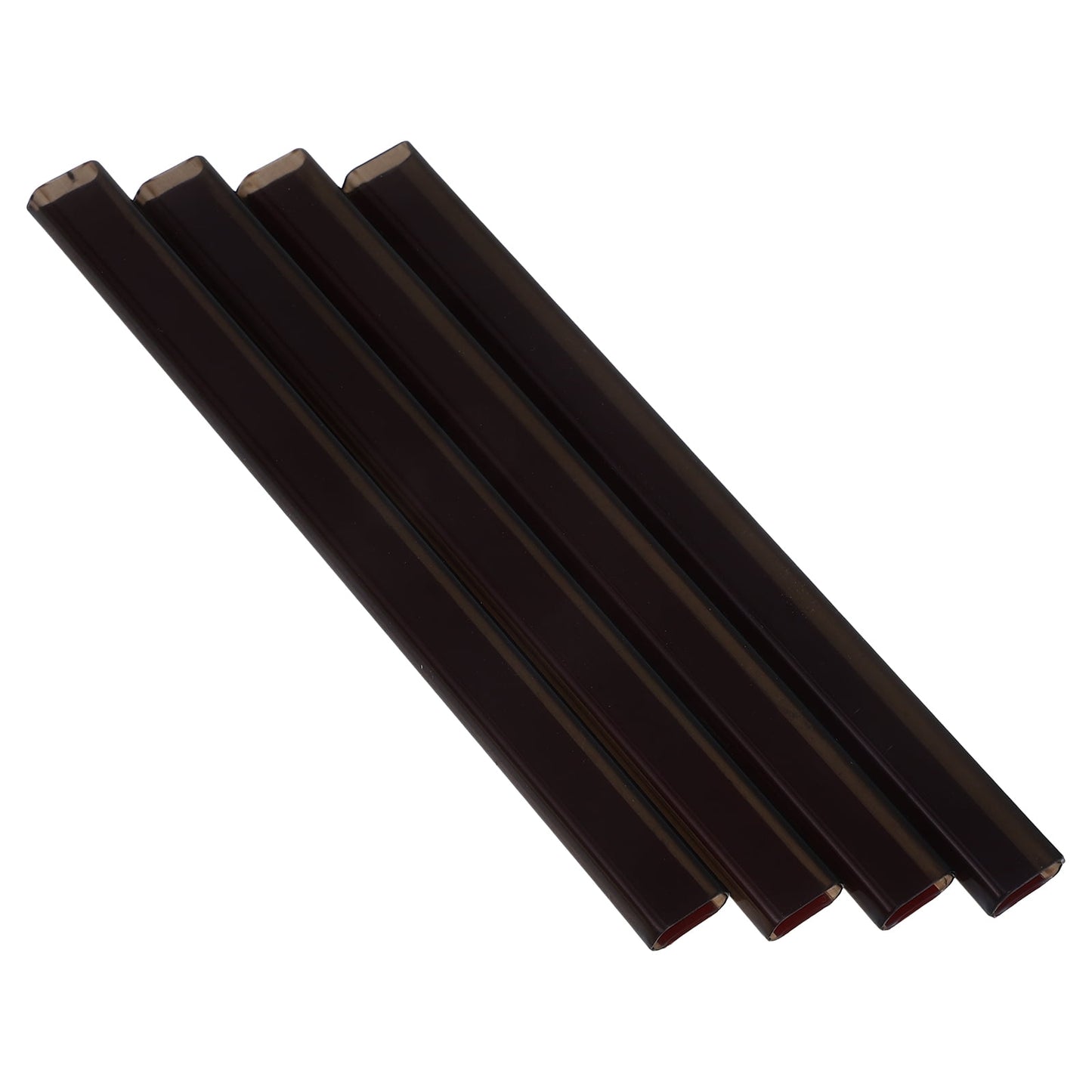HOOWIFFY 4-Pack Outdoor Electrical Wire Cord Covers Black Plastic Protective 4.3 x 0.4 x 0.2 Inches V1189-WXFWAL-20260326-02452