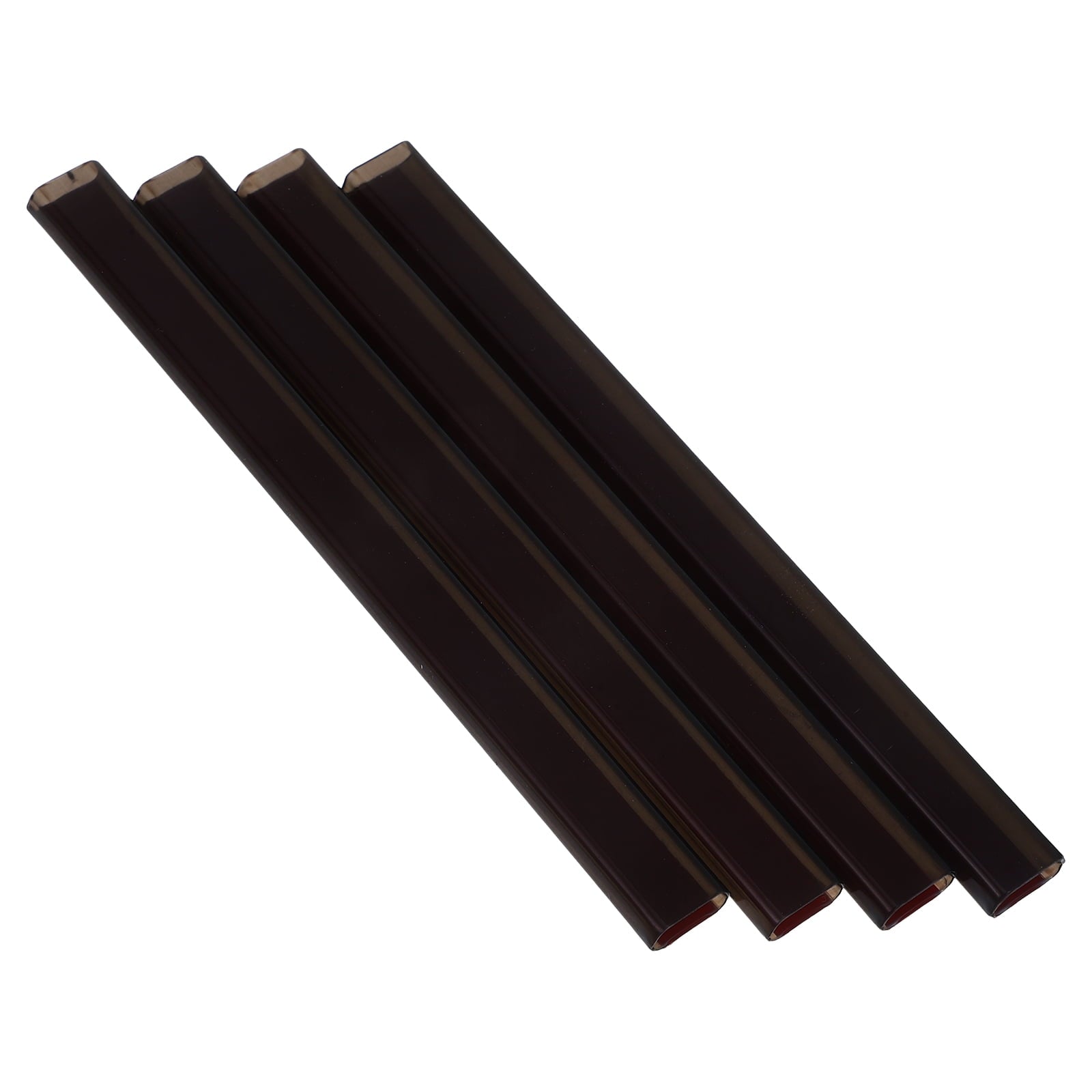 HOOWIFFY 4-Pack Outdoor Electrical Wire Cord Covers Black Plastic Protective 4.3 x 0.4 x 0.2 Inches V1189-WXFWAL-20260326-02452