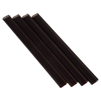 HOOWIFFY 4-Pack Outdoor Electrical Wire Cord Covers Black Plastic Protective 4.3 x 0.4 x 0.2 Inches V1189-WXFWAL-20260326-02452