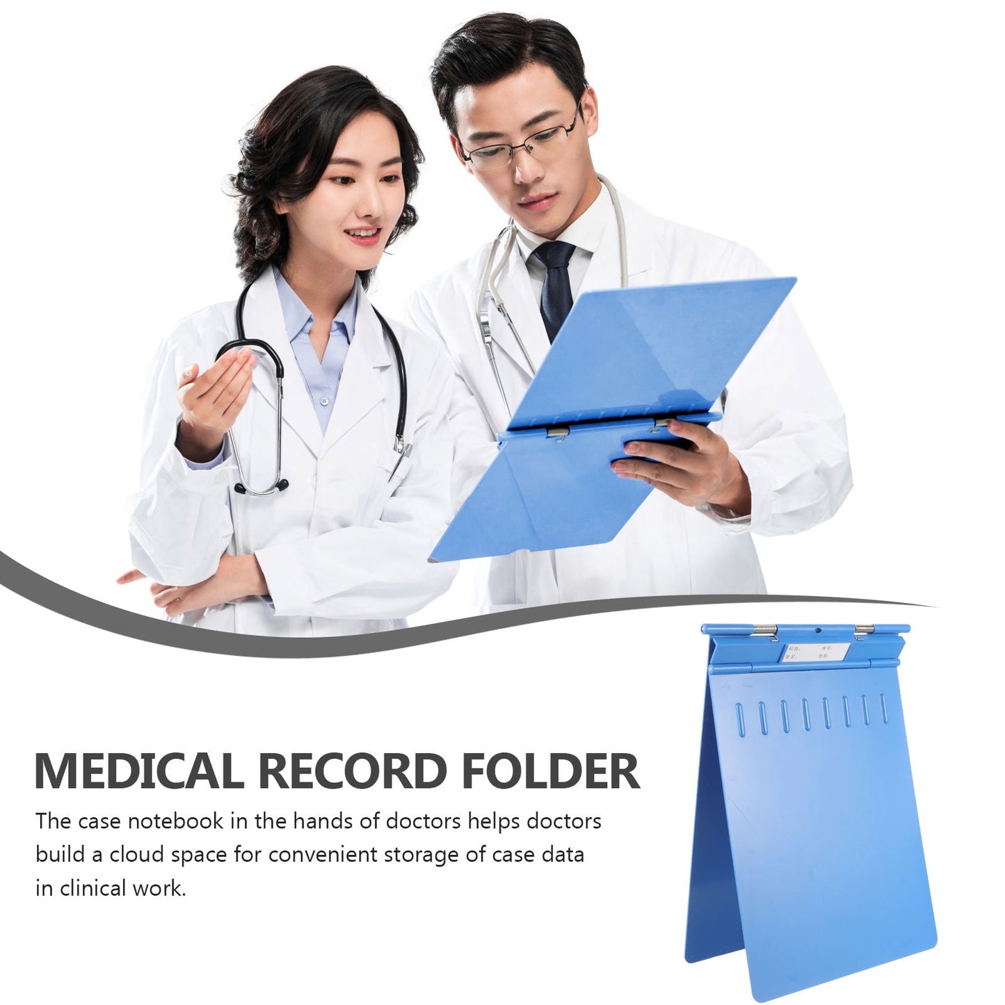 SKISUNO Medical Document Folder 1 Set Rectangular File Folder for Hospital Use Medical Record Organizer V1189-WXFWAL-20260326-02455