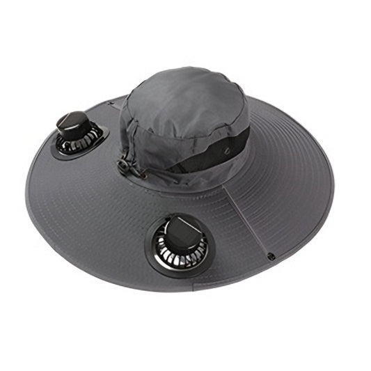 Darzheoy Solar Fan Hat Wide Brim Solar Fan Hat Outdoor Wide Brim Sun Hat with Solar Fan Fishing Hat, V1189-WXFWAL-20260326-02463