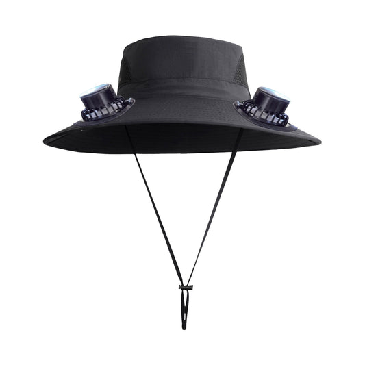Darzheoy Solar Fan Hat Wide Brim Solar Fan Hat Outdoor Wide Brim Sun Hat with Solar Fan Fishing Hat, V1189-WXFWAL-20260326-02472