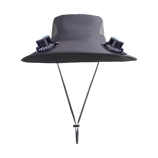 Darzheoy Solar Fan Hat Wide Brim Solar Fan Hat Outdoor Wide Brim Sun Hat with Solar Fan Fishing Hat, V1189-WXFWAL-20260326-02473