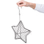 HOOWIFFY Iron Wire Wall Planter Hanging Basket Decorative Flower Pot Holder Space Saving for Indoor Outdoor V1189-WXFWAL-20260326-02489