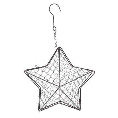 HOOWIFFY Iron Wire Wall Planter Hanging Basket Decorative Flower Pot Holder Space Saving for Indoor Outdoor V1189-WXFWAL-20260326-02489