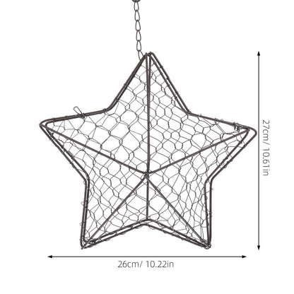 HOOWIFFY Iron Wire Wall Planter Hanging Basket Decorative Flower Pot Holder Space Saving for Indoor Outdoor V1189-WXFWAL-20260326-02489
