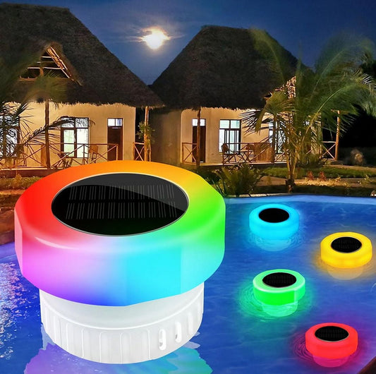 Darzheoy Pool Chlorine Floater, Chlorine Tablet Floater with Solar Light, Floating Chlorine Dispenser Fit 1" V1189-WXFWAL-20260326-02499