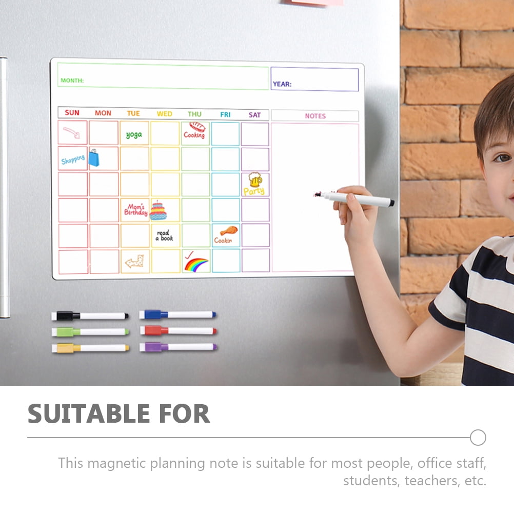 HOOWIFFY Magnetic Whiteboard Erasable Note Boards for Refrigerator, Home, Office, Kitchen, and School Use V1189-WXFWAL-20260326-02507