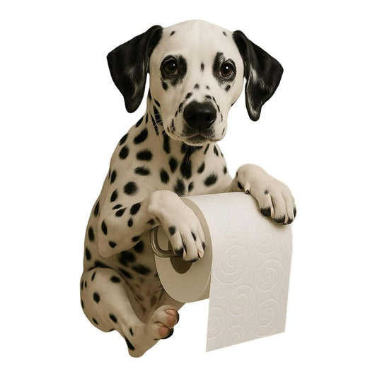 Darzheoy Dogs Toilet Roll Holder Series, 3D Resin Cute Dog Towel Rack, Wall Mouted Toilets Paper Storage V1189-WXFWAL-20260326-02516