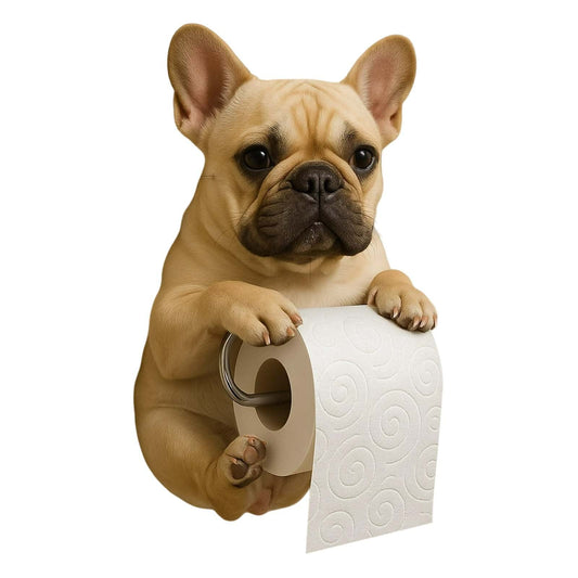 Darzheoy Dogs Toilet Roll Holder Series, 3D Resin Cute Dog Towel Rack, Wall Mouted Toilets Paper Storage V1189-WXFWAL-20260326-02519
