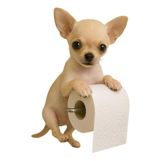 Darzheoy Dogs Toilet Roll Holder Series, 3D Resin Cute Dog Towel Rack, Wall Mouted Toilets Paper Storage V1189-WXFWAL-20260326-02520