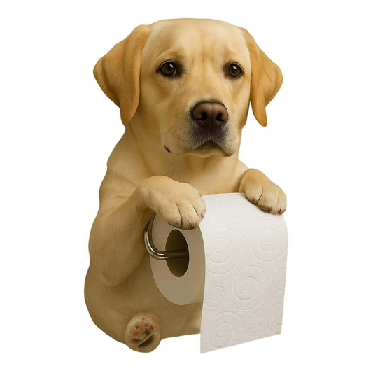 Darzheoy Dogs Toilet Roll Holder Series, 3D Resin Cute Dog Towel Rack, Wall Mouted Toilets Paper Storage V1189-WXFWAL-20260326-02523