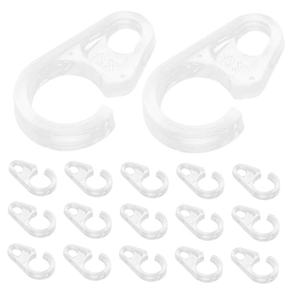 HOOWIFFY 30Pcs Curtain Hoops Transparent Plastic for Effortless Installation Home Decor V1189-WXFWAL-20260326-02545
