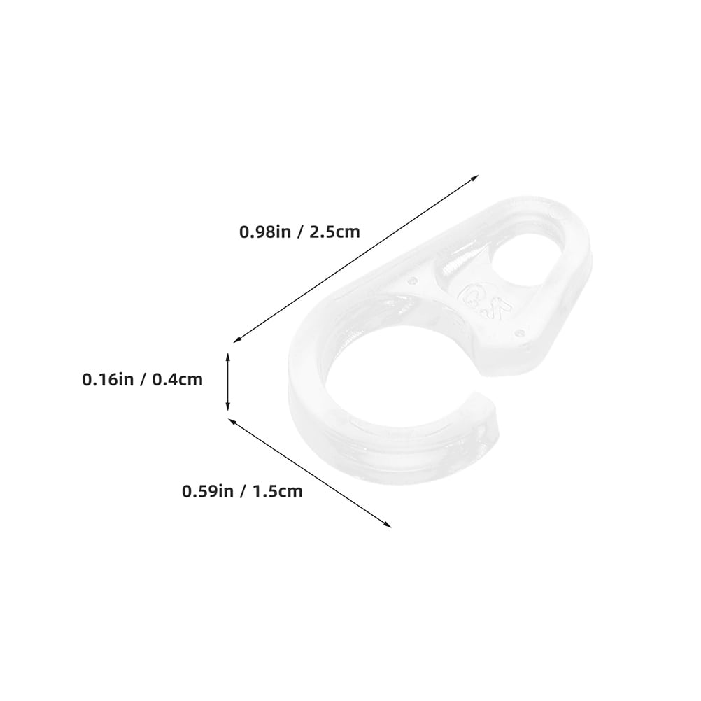 HOOWIFFY 30Pcs Curtain Hoops Transparent Plastic for Effortless Installation Home Decor V1189-WXFWAL-20260326-02545
