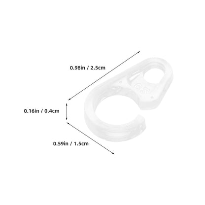 HOOWIFFY 30Pcs Curtain Hoops Transparent Plastic for Effortless Installation Home Decor V1189-WXFWAL-20260326-02545