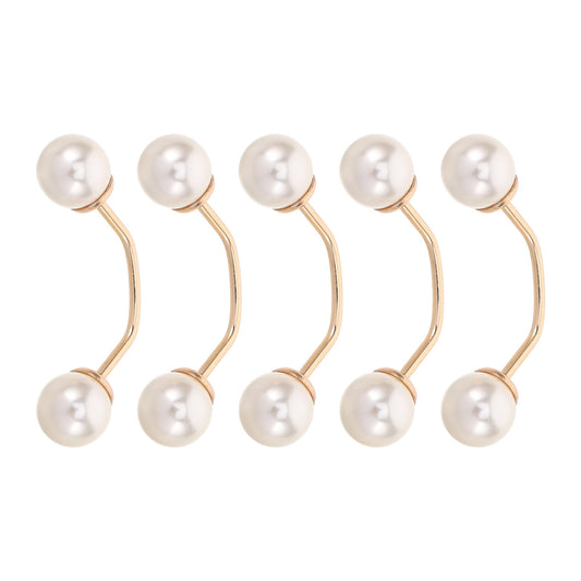 HOOWIFFY 5pcs No Sew Chest Brooch Set with Multi Artificial , Anti Exposure Decorative Pins for Women Shirts V1189-WXFWAL-20260326-02546