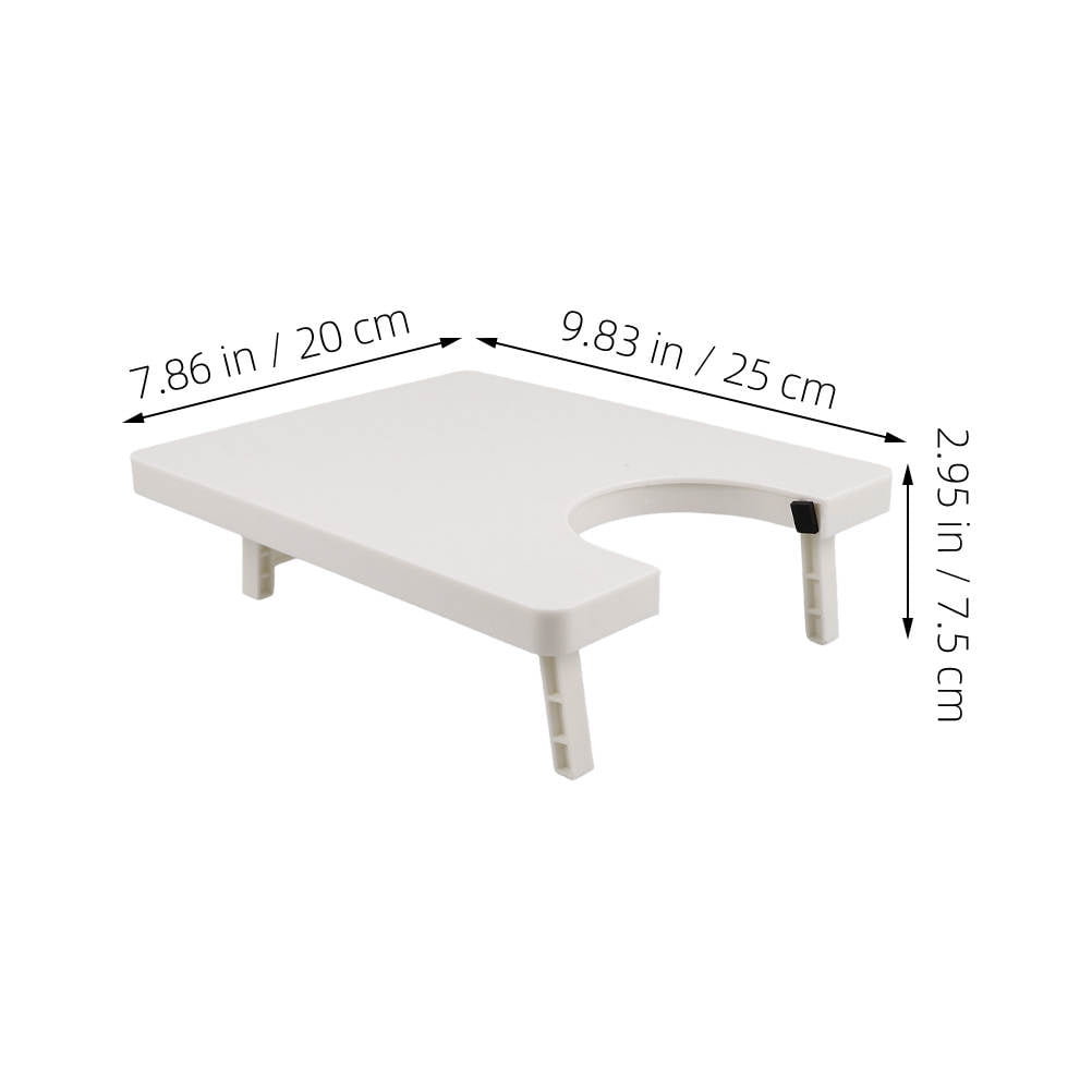 HOOWIFFY 2-Pack White Plastic Sewing Machine Extension Tables with Expanded Workspace for Crafting and Sewing V1189-WXFWAL-20260326-02547