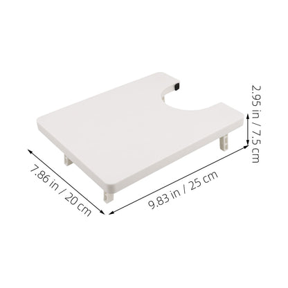 HOOWIFFY 2-Pack White Plastic Sewing Machine Extension Tables with Expanded Workspace for Crafting and Sewing V1189-WXFWAL-20260326-02547