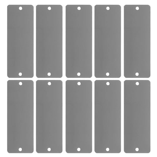 HOOWIFFY Black Stainless Steel Engraving Blanks Name Plates for Outdoor Decor, Metal Tags for Crafts and V1189-WXFWAL-20260326-02549