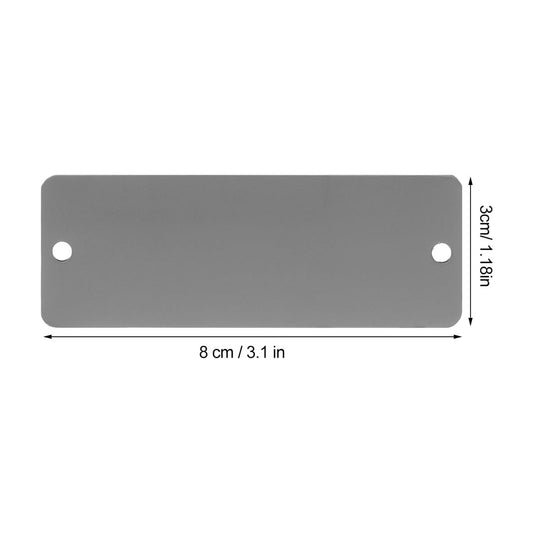 HOOWIFFY Black Stainless Steel Engraving Blanks Name Plates for Outdoor Decor, Metal Tags for Crafts and V1189-WXFWAL-20260326-02549