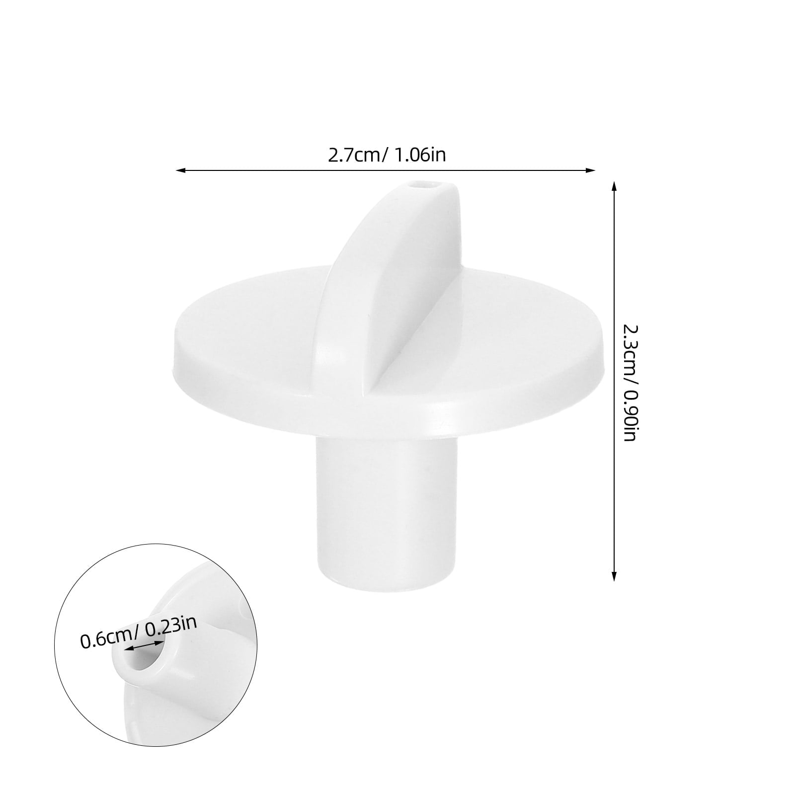 HOOWIFFY Appliance Temperature Knob Thermostat Control Knob Plastic White 1Pcs for Display Cabinet V1189-WXFWAL-20260326-02551