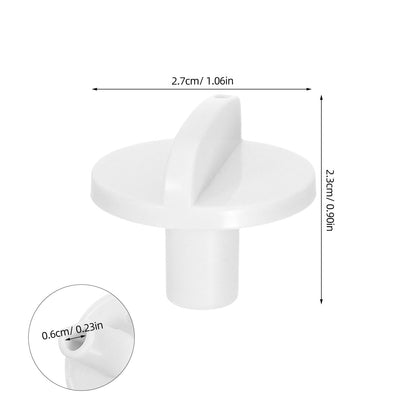 HOOWIFFY Appliance Temperature Knob Thermostat Control Knob Plastic White 1Pcs for Display Cabinet V1189-WXFWAL-20260326-02551